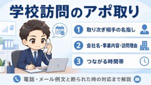 学校訪問のアポ取り｜電話・3要素・時間帯で決まる